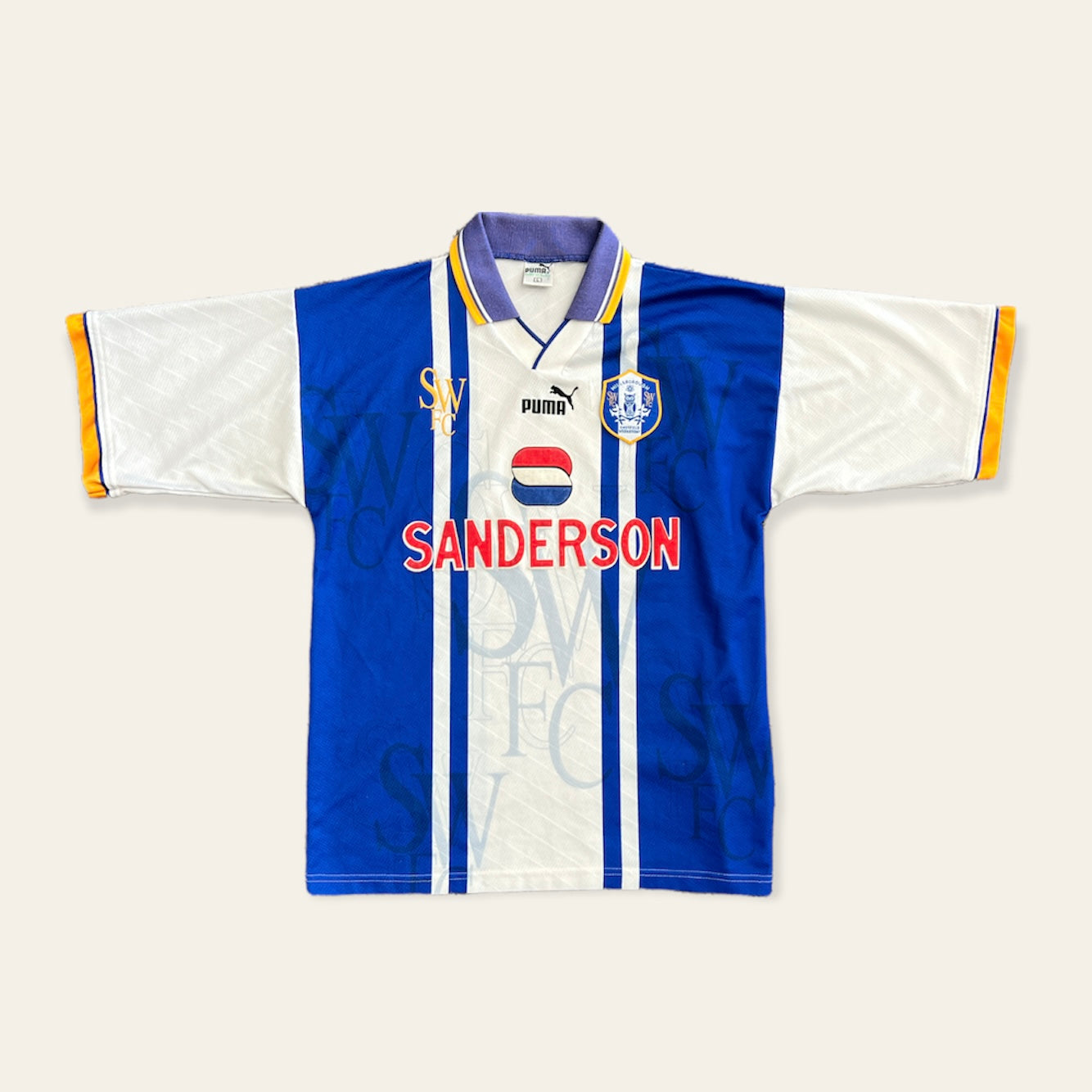 95/97 Sheffield Wednesday Home Kit Size L