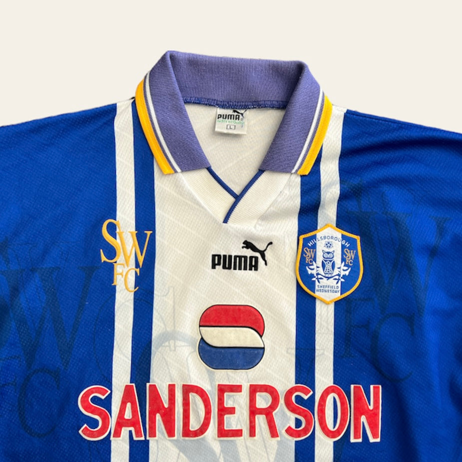 95/97 Sheffield Wednesday Home Kit Size L