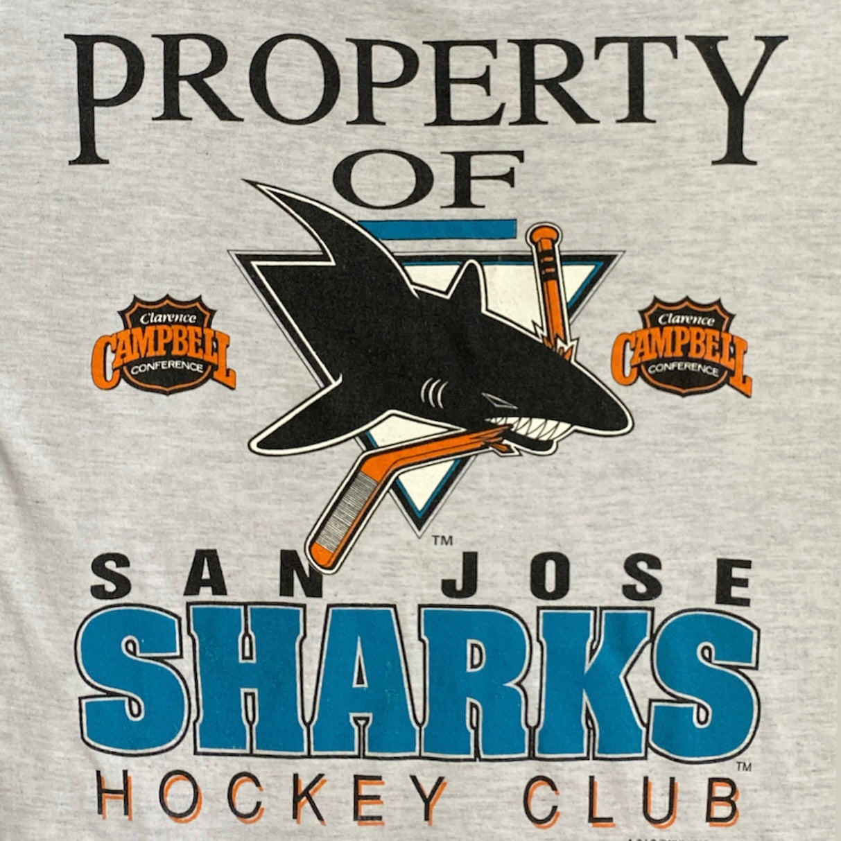 Vintage San Jose Sharks Tee Size S